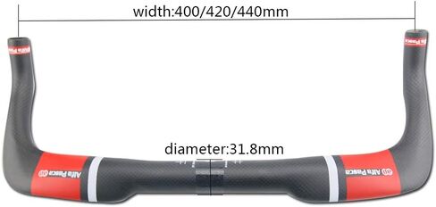 Alfa Pasca aero bars Road Bike Carbon tt triathlon Handlebars rest bars Cycling for Bike Bullhorn Bicycle Handlebars arm rest 3K Matte 420mm in Saudi Arabia