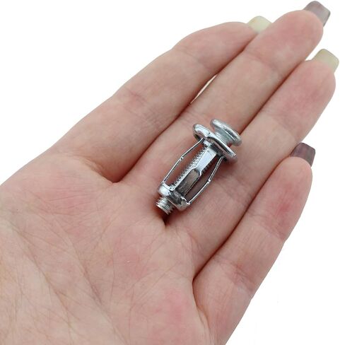 Maxmoral 15PCS M5x25mm Hollow Wall and Tin Line Fixing Dowel Assemblies Veneer Fixing Jack Nut Expansion Nut Expansion Screw Petal Nut Suitable for Plastic Plywood Hollow Wall and Tin in Saudi Arabia