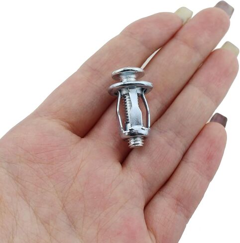 Maxmoral 15PCS M5x25mm Hollow Wall and Tin Line Fixing Dowel Assemblies Veneer Fixing Jack Nut Expansion Nut Expansion Screw Petal Nut Suitable for Plastic Plywood Hollow Wall and Tin in Saudi Arabia
