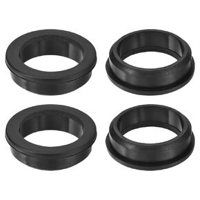 uxcell 4Pcs Rubber Grommets 1-7/8"(48mm) Drill Hole, 1-1/2"(38mm) ID Hole Top Hat Grommet Black Silicone Rubber Hole Plug Gasket for Wiring, Automotive