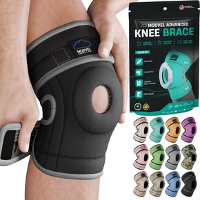 Modvel ELITE Knee Brace With Side Stabilizers & Patella Gel Pads for Maximum Knee Pain Support and Fast Recovery for Men and Women, Knee Pad for Running, Workout, Arthritis, Joint Recovery
