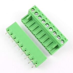 10 Sets 9-Pin (9 Pole) 5.08mm Pitch Straight Plug-in Screw Terminal Block Connector Panel PCB Mount DIY