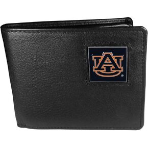 NCAA Siskiyou Sports Mens Auburn Tigers Leather Bi-fold Wallet One Size Black