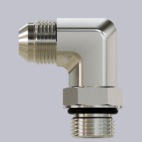 1/4"" Male JIC X 1/2"" O-Ring Elbow 90° Degree Hydraulic Adapter, Seliver
