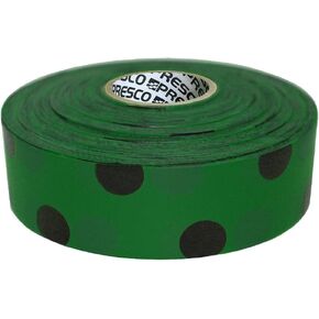 Presco Polka Dot Patterned Roll Flagging Tape: 1-3/16 in. x 300 ft. (Blue and Black Polka Dot) [NON-ADHESIVE]