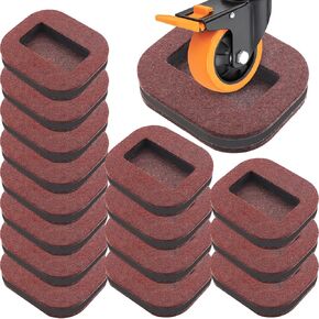 16 قطعة من أكواب عجلات الأثاث ذات العجلات العالمية وسدادات العجلات البنية لحماية الأرضية المتوافقة مع جميع العجلات N-019-BK in Kuwait