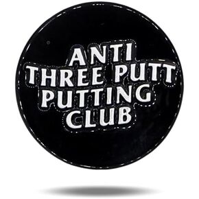 Anti Three Putt Putting Club Golf Ball Marker – Premium Enamel Golf Accessories – 1.25" x 2mm Golf Ball Marker – Custom Designed – for Personalizing Your Golf Game