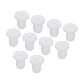 MECCANIXITY 20Pcs T Type Rubber Grommet Mount Dia 9mm ID 5mm H 11mm Seal Protection Flexible Hole Plugs for Cable Pipe White