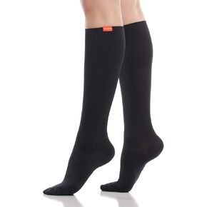 VIM & VIGR 30-40 mmHg Compression Socks for Women & Men (Cashew Solid Moisture Wick Nylon, Medium/Large Wide Calf (5))