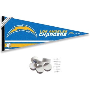 Los Angeles Chargers Pennant Banner and Wall Tack Pads