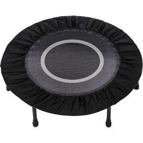 Mini Trampoline Spring Cover,36 38 40 48 Inch Round Small Trampoline Safety Cover,600D Thickened Oxford Cloth,for Small Trampoline Fitness Trampoline (Black, 36 Inch-6Hole)