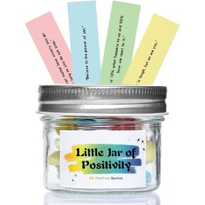 20 Self Love Quotes - Mini Jar of Self Love - Uplifting Affirmations,To Build Self-Esteem, Confidence, and Inner Wellness Positive Jar Decorative Jar (Pink-SelfLove)