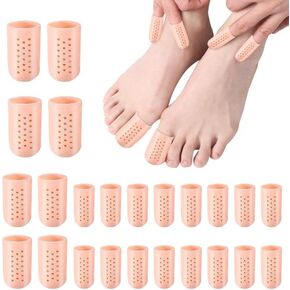 Carolhome Toe Cap Protector 14PCS Silicone Toe Protector Toe Covers Sleeve to Protect Toe from Rubbing, Ingrown Toenails, Corns, Blisters, Hammer Toes and Other Painful Toe Problems