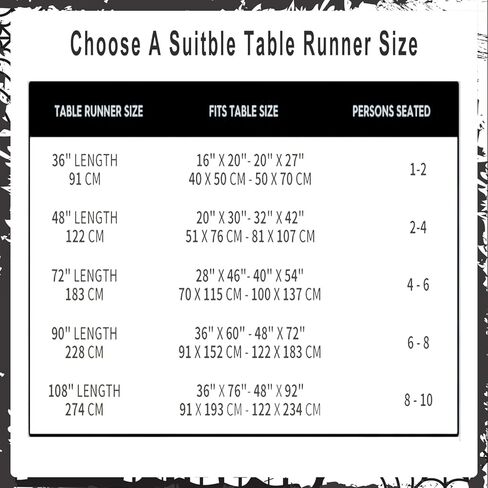مفرش طاولة الهالوين على شكل هيكل عظمي مخيف للهالوين لتزيين طاولة الطعام والمطبخ، مقاس 72 × 13 بوصة in Kuwait