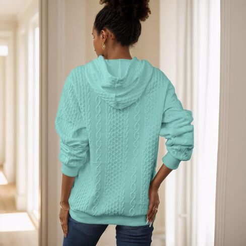 YeGine Womens Hoodies Oversized Hooded Sweatshirt Casual Long Sleeve Drawstring Pullover Tops in Kuwait