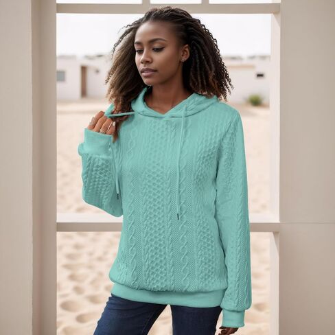 YeGine Womens Hoodies Oversized Hooded Sweatshirt Casual Long Sleeve Drawstring Pullover Tops in Kuwait