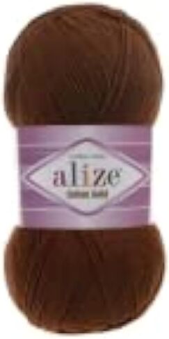 55% Cotton 45% Acrylic Alize Cotton Gold Yarn 1 Skein/Ball 100 gr 360 yds (57 - Burgundy) in Saudi Arabia