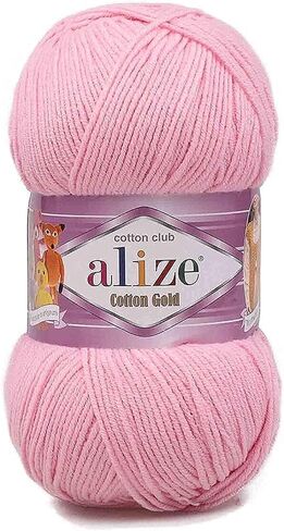 55% Cotton 45% Acrylic Alize Cotton Gold Yarn 1 Skein/Ball 100 gr 360 yds (57 - Burgundy) in Saudi Arabia