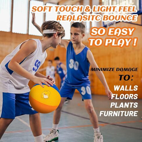 كرة السلة الصامتة الناعمة والآمنة في الأماكن المغلقة مقاس 5، كرة أحلام دريبل الصامتة، مراوغة كرة السلة الهادئة، كرة سلة إسفنجية يدوية صامتة داخل ساحة منزلك، ألعاب ممتعة مثالية لتدريب كرة السلة للأطفال in Kuwait