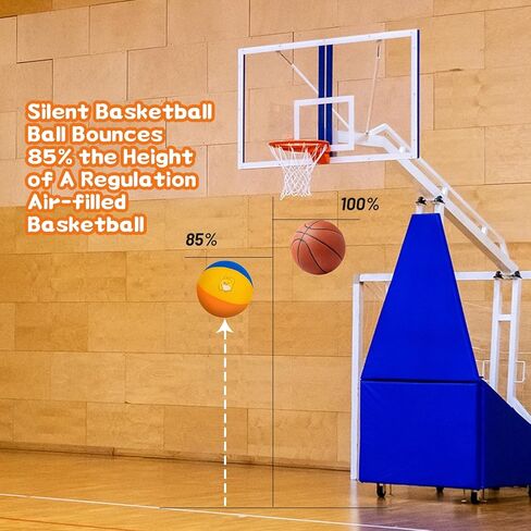 كرة السلة الصامتة الناعمة والآمنة في الأماكن المغلقة مقاس 5، كرة أحلام دريبل الصامتة، مراوغة كرة السلة الهادئة، كرة سلة إسفنجية يدوية صامتة داخل ساحة منزلك، ألعاب ممتعة مثالية لتدريب كرة السلة للأطفال in Kuwait