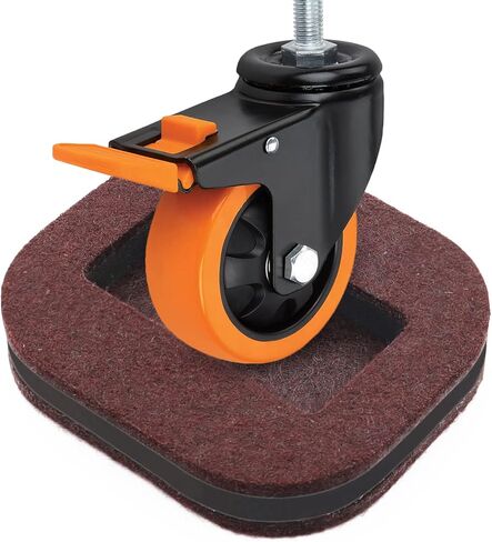 16 قطعة من أكواب عجلات الأثاث ذات العجلات العالمية وسدادات العجلات البنية لحماية الأرضية المتوافقة مع جميع العجلات N-019-BK in Kuwait