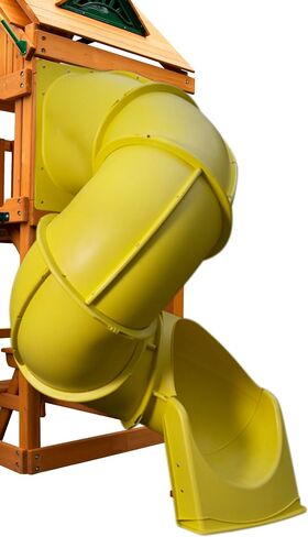 Swing-N-Slide WS 5040-G Quick Connect 5 Foot Turbo Tube Slide Plastic Enclosed Slide for 5 Foot Deck Heights, Green in Saudi Arabia