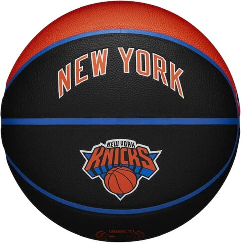 كرة ويلسون NBA Team City Collector New York Knicks Ball WZ4016420ID، كرات سلة للجنسين، أسود، 7 EU in Saudi Arabia