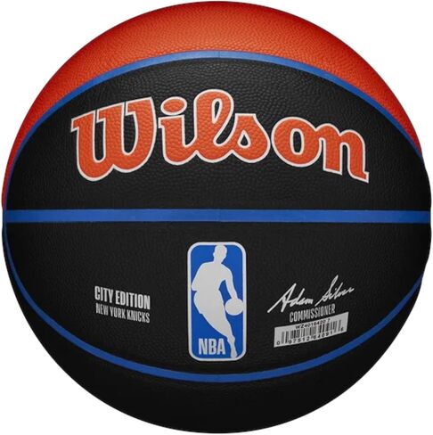 كرة ويلسون NBA Team City Collector New York Knicks Ball WZ4016420ID، كرات سلة للجنسين، أسود، 7 EU in Saudi Arabia