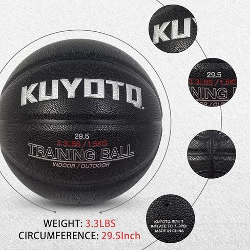 KUYOTQ 3.3LBS Weighted Heavy Size 7 Basketball in Saudi Arabia