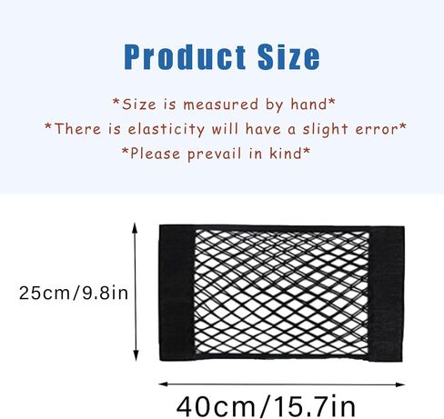2PCS Motorcycle Cargo Nets,Black High Elastic Double Layer Motorcycle Net,11.2 * 9.8inch Luggage Strap Rack Expansion Organizer Net Pocket for Motor Bike Trike Cycle in Saudi Arabia