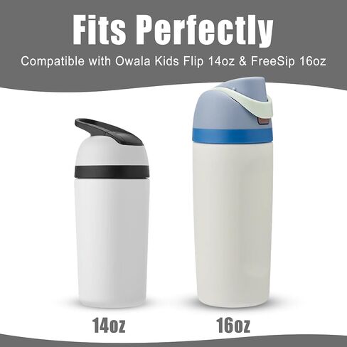 Mokoart Silicone Boot Compatible with Owala Kids Water Bottle 16/14 oz, Anti-Slip Rubber Bottom Protective Sleeve for Owala Kids FreeSip 16oz, Accessories for Owala Kids Flip 14oz in Saudi Arabia