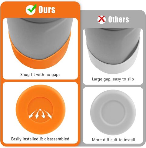 Mokoart Silicone Boot Compatible with Owala Kids Water Bottle 16/14 oz, Anti-Slip Rubber Bottom Protective Sleeve for Owala Kids FreeSip 16oz, Accessories for Owala Kids Flip 14oz in Saudi Arabia