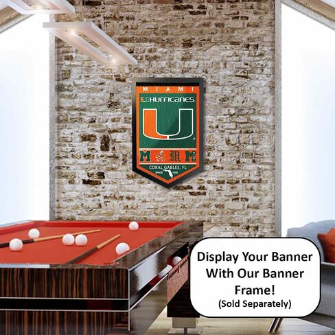 College Flags & Banners Co. Hurricanes Heritage History Banner Pennant in Saudi Arabia