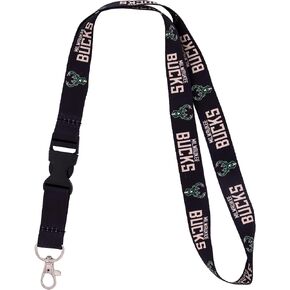 Desert Cactus Milwaukee Bucks Lanyard Keychain Detachable NBA Breakaway Snap Buckle National Basketball Association Car Keys ID Badge Holder (Lanyard 2)