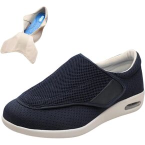 Diabetic Shoes Men Women Wide Width, Swollen Feet Shoes for Neuropathy, Diabetic Pain Relief with Top Flap Hook and Loop Fastener