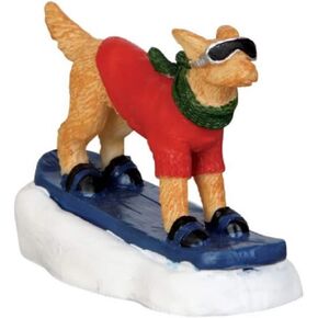 Lemax Village Collection Snowboarding Dog # 42222