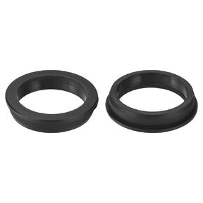 uxcell 2Pcs Rubber Grommets 2-3/4"(70mm) Drill Hole, 2-5/16"(59mm) ID Hole Top Hat Grommet Black Silicone Rubber Hole Plug Gasket for Wiring, Automotive