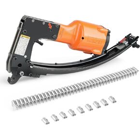 M66S Pneumatic Lighter Clinching Clipper Air Power Clinching Gun Hartco Clipper Industrial Clip Tool Vertex Fastening Clipper Gun for Spring Mattress, Car Seat
