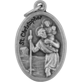 Small Catholic Saint Medal - Bulk Pack of 10 (Saint Christopher)