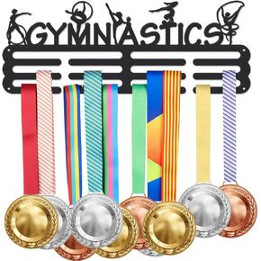 SUPERDANT Medal Hanger Display Holder Sports Medals Display Rack Wall Mount Iron Ribbon Hook Hanger Decor Awards Holder Storage Rack for Medal Display for Athletes and Kids