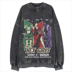 Bellelement Retro The Hex Girls Inspired Sweatshirt Goth Rock Music Shirt