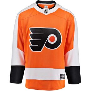 Fanatics Youth Philadelphia Flyers Home Breakaway Jersey Size L/XL Ages 12-18 NHL Licensed Hockey Jersey Orange White
