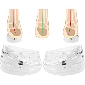 Dr.Shoesert 3 Layers Heel Pads for Shoes, Adjustable O/X Type Leg Corrective Height Increase Insoles, Supination & Overpronation Insoles for Foot Alignment, Bow Legs, Knee Pain (Small)