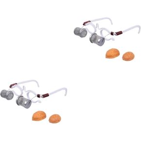 Healeved 2 pcs eye moxibustion device eye protection glasses nearsighted glasses nursing eye moxibustion frame