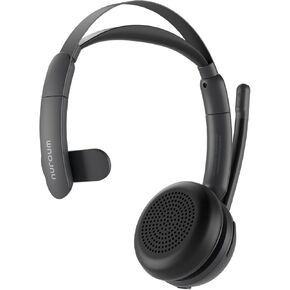 NUROUM Wireless Headset with Mic for Work, Bluetooth Headset with Noise Cancelling Microphone, Mute Button, USB for PC/Computer/Laptop for Zoom/Teams, Office/Call Center/Work from Home HP31DN
