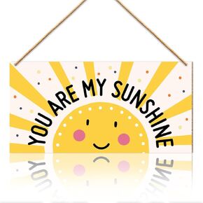 Nursery Decor Sign, Nursery Decoration for Girls Boys, Kids Toddler Baby's Bedroom Room Decor Unisex Neutral, Baby Shower Gifts for Newborn Baby Girls Baby Boys, You Are My Sunshine