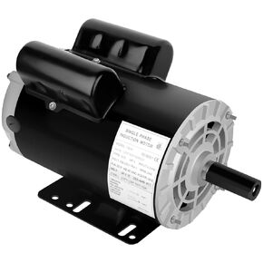 5HP Air Compressor Motor, Single Phase Electric Motor 3450RPM 208V-230V 7/8"Shaft Diameter, Shaft Length 2.25" CCW 56HZ Frame, 2Pole