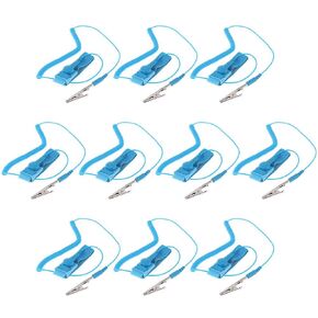10 Pack Antistatic Wrist Strap,Wristband Grounding Bracelet,Anti-Static Wrist Strap Components,Adjustable ESD Wrist Band