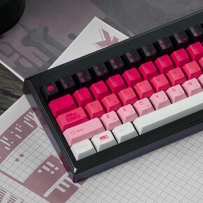 PBT Keycaps - Graffiti Keycaps Set Dry Sub Cherry Profile 140 Keys Translucent Custom Keycaps Set for Mechanical Keyboard Keycaps