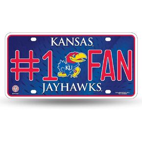 Rico Industries NCAA Unisex-Adult #1 Fan Metal License Plate Tag